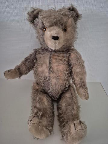 Vintage Grijze Teddybeer beschikbaar voor biedingen