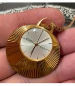 1960-1970 horloge Seiko + ketting Bladgoud zakhorloge antiek, Sieraden, Tassen en Uiterlijk, Antieke sieraden, Ophalen of Verzenden