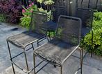 4 mooie barkrukken, Tuin en Terras, Ophalen, Zo goed als nieuw, Metaal, Stapelbaar