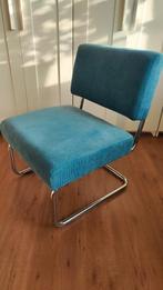 Fauteuil Ridge Rib  Blauw Supercomfortabel, Ophalen, Gebruikt, 75 tot 100 cm, 50 tot 75 cm