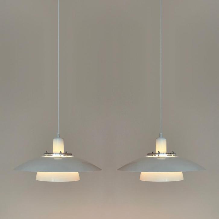 2 vintage LAMPEN Scandinavisch design schalenlamp Poulsen PH, Huis en Inrichting, Lampen | Hanglampen, Gebruikt, Minder dan 50 cm