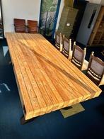 UPDATE: Zware eettafel, inmiddels gedemonteerd voor vervoer, Huis en Inrichting, Tafels | Eettafels, Ophalen, Gebruikt, 200 cm of meer