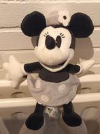 Disney Minnie Mouse zwart grijs wit velours meet ca 25 cm, Ophalen of Verzenden, Zo goed als nieuw, Overige typen