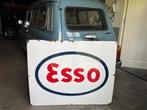 Groot emaille reclamebord Esso 100x80cm, Verzamelen, Ophalen, Gebruikt, Reclamebord