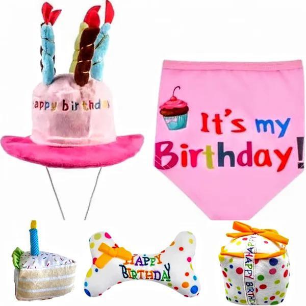 5-delig honden verjaardags pakket, Dieren en Toebehoren, Honden-accessoires, Nieuw, Ophalen of Verzenden