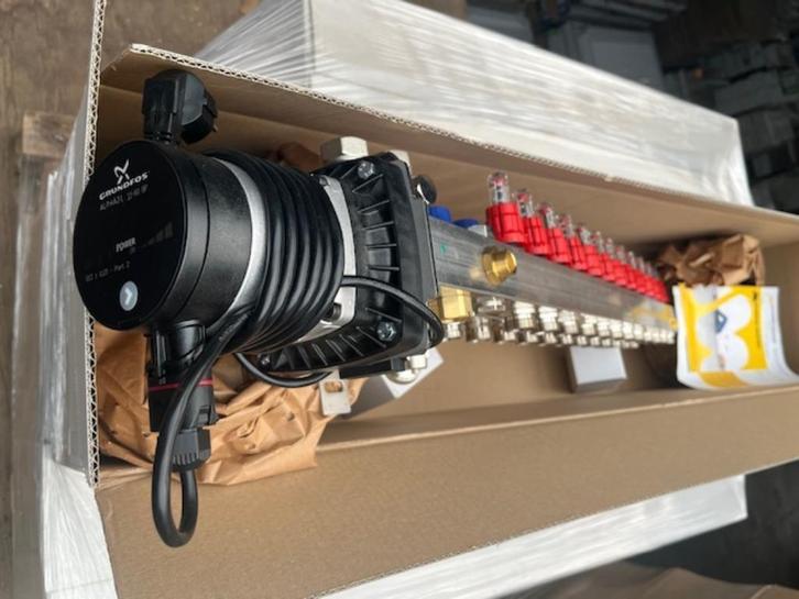 Vloerverwarming set-PE RT 17-2 slang  5 laags verdeler A+++, Doe-het-zelf en Verbouw, Verwarming en Radiatoren, Nieuw, Radiator