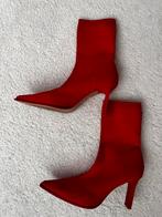 Rode laarzen met hak, Ophalen of Verzenden, Zo goed als nieuw, Rood