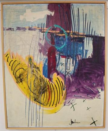Pavel JANOUSKOVEC, abstractie op doek beschikbaar voor biedingen
