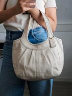 Coach Ergo Pleated scoudertas van leer (vintage), Ophalen of Verzenden, Gebruikt, Wit, Schoudertasje