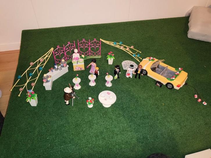 Playmobil trouwfeest bruidspaar, Kinderen en Baby's, Speelgoed | Playmobil, Zo goed als nieuw, Complete set, Ophalen