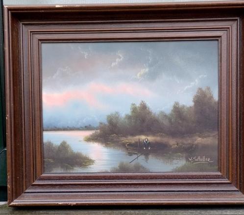 Schilderij Walter Schuller, Antiek en Kunst, Kunst | Schilderijen | Klassiek, Ophalen of Verzenden