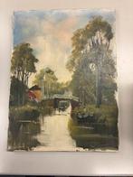 Een schilderij van Jan Kelderman, Antiek en Kunst, Kunst | Schilderijen | Klassiek, Ophalen of Verzenden