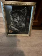 Lijst- schilderij, Ophalen of Verzenden, Zo goed als nieuw, Hout, Minder dan 50 cm