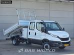 Iveco Daily 35C16 3.0L Open Laadbak met Kist Dubbel Cabine D, Stof, Gebruikt, Euro 6, Iveco