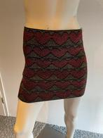 Zoe karssen rokje rood met goud maat s, Ophalen of Verzenden, Zo goed als nieuw, Maat 36 (S), Boven de knie