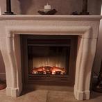 Schouw van mdf steenlook  verkocht, Ophalen of Verzenden, Vrijstaande haard, Elektrische haard