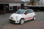 Fiat 500 C 1.2 LOUNGE ABARTH UITGEVOERD - LEER - CLIMATE - S, Auto's, Voorwielaandrijving, 4 cilinders, Cabriolet, Wit