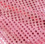 6503) 3 meter pailletten roze, Ophalen of Verzenden, 30 tot 120 cm, Roze, Polyester