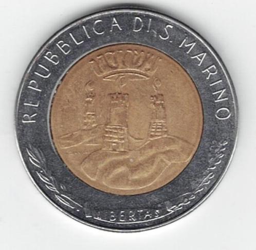 25-1765 San Marino 500 lire 1982, Postzegels en Munten, Munten | Europa | Niet-Euromunten, Losse munt, Overige landen, Verzenden