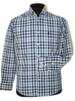 River Woods overhemd, shirt, geruit, blauw, Mt. S, Halswijdte 38 (S) of kleiner, Zo goed als nieuw, River Woods, Verzenden