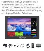 Te koop: Feelworld T7Plus met batterij+wat je op de foto zie, Ophalen of Verzenden, Zo goed als nieuw, Audio