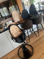 Bloom kinderstoel zwart/goud - compleet met accessoires, Kinderen en Baby's, Kinderstoelen, Ophalen, Gebruikt, Meegroeistoel, Afneembaar eetblad
