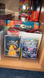 Espeon Ex/Pikachu Grey felt hat, Hobby en Vrije tijd, Verzamelkaartspellen | Pokémon, Ophalen of Verzenden, Nieuw, Losse kaart
