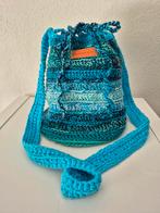 Zelfgehaakte Buideltas Aqua/Blauw, Ophalen of Verzenden, Nieuw, Blauw
