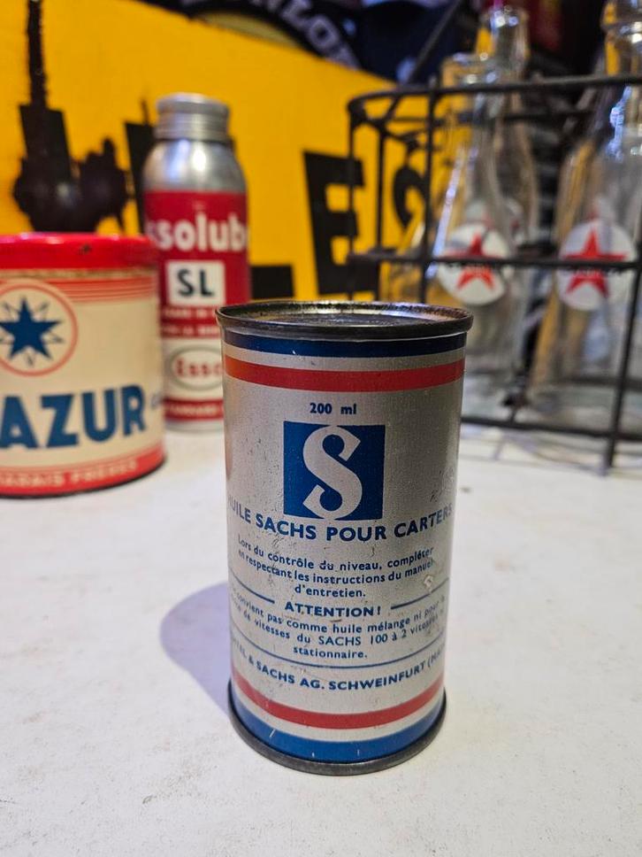 Sachs Olieblik Carterolie garageblik, Verzamelen, Blikken, Gebruikt, Overige, Ophalen of Verzenden