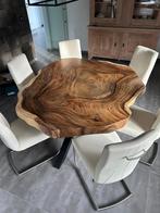 Suar bar- boomstamtafel vergadertafel rond | zelf uitkiezen, Ophalen of Verzenden, Zo goed als nieuw, Rechthoekig, 200 cm of meer