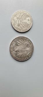 10 mark 1972 & 5 mark 1973, Ophalen of Verzenden, Duitsland, Zilver