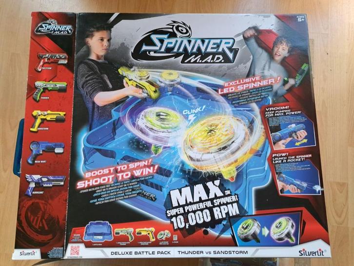 Spinner Mad Deluxe Battle Set in nette staat., Verzamelen, Speelgoed, Zo goed als nieuw, Ophalen