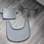 Stokke Tripp Trapp Babyset en blad kleur grijs, Kinderen en Baby's, Kinderstoelen, Ophalen of Verzenden, Zo goed als nieuw, Meegroeistoel