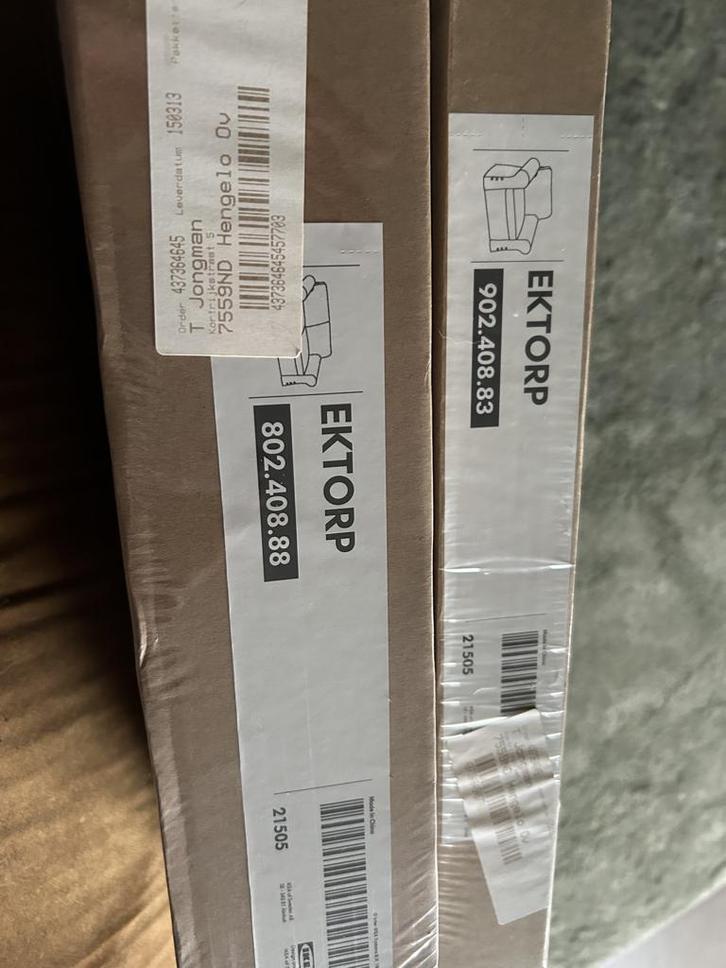 vertrekhoezen ektorp stoel en 2zitsbank, Huis en Inrichting, Fauteuils, Nieuw, Stof, 75 tot 100 cm, Ophalen