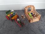 Playmobil paardenkoets en stal, Kinderen en Baby's, Speelgoed | Playmobil, Ophalen of Verzenden, Zo goed als nieuw, Complete set