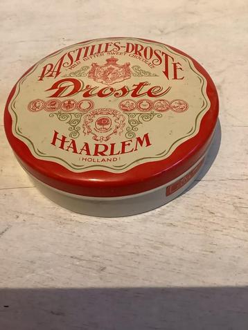Vintage Droste Pastilles Blik beschikbaar voor biedingen