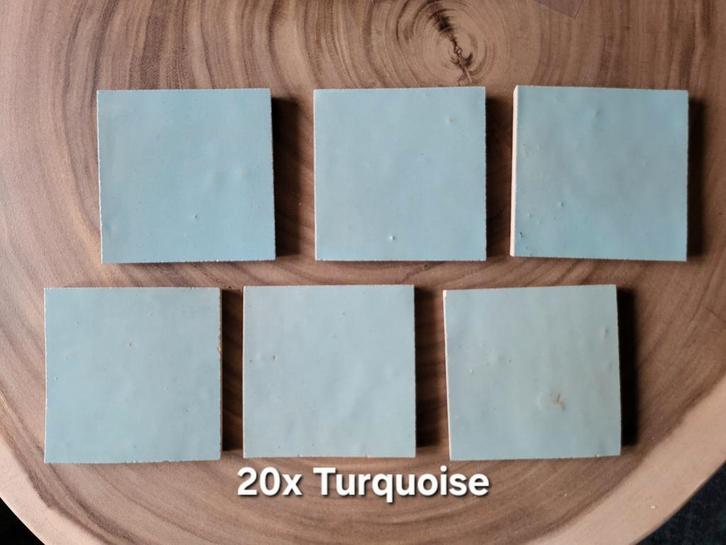 Tegeltjes 10x10 in vier kleuren (restpartij 50 stuks), Doe-het-zelf en Verbouw, Tegels, Nieuw, Wandtegels, Keramiek, Minder dan 20 cm