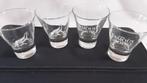 THE FAMOUS GROUSE glazen, tekst & vogel, 4 stuks, Verzamelen, Glas en Borrelglaasjes, Ophalen of Verzenden, Borrel- of Shotglas