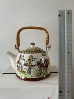 Chinese Theepot met Handvat bamboe, Keramiek, Overige typen, Nieuw, Ophalen of Verzenden