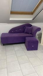 Paarse zit bank met kurk de bij, Ophalen, Gebruikt, Stof, 150 tot 200 cm
