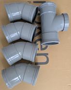 PVC 110 manchet 4x bocht een T, Doe-het-zelf en Verbouw, Buizen en Afvoer, Ophalen, Bochten, Pvc, Nieuw