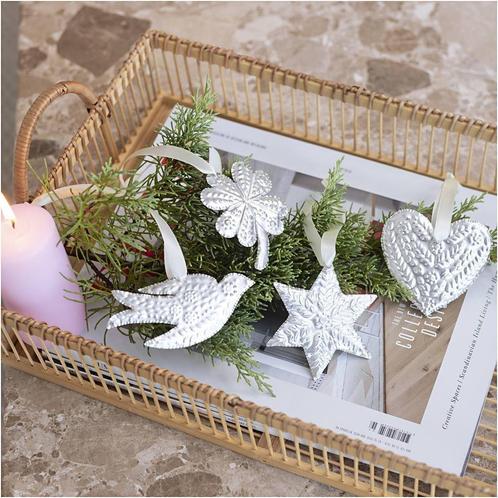 Mini Hobbyset Decoratie Kerstdecoratie Zilver Metaal, Hobby en Vrije tijd, Overige Hobby en Vrije tijd, Nieuw, Verzenden