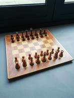 Fraai xl houten schaakbord met grote houten schaakstukken, Ophalen of Verzenden, Minder dan 500 stukjes, Gebruikt, Schaken