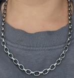 Rvs stalen rolo schakelketting, Sieraden, Tassen en Uiterlijk, Kettingen, Overige materialen, Verstelbaar, Nieuw, Ophalen of Verzenden