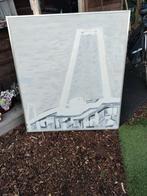 Schilderij brug van Rotterdam, Ophalen of Verzenden, Zo goed als nieuw