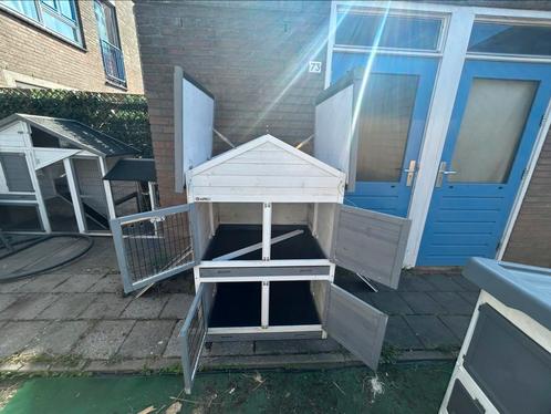 Konijnen hok Double Medium joypet, Dieren en Toebehoren, Knaagdieren en Konijnen | Hokken en Kooien, Gebruikt, Hok, 90 cm of meer