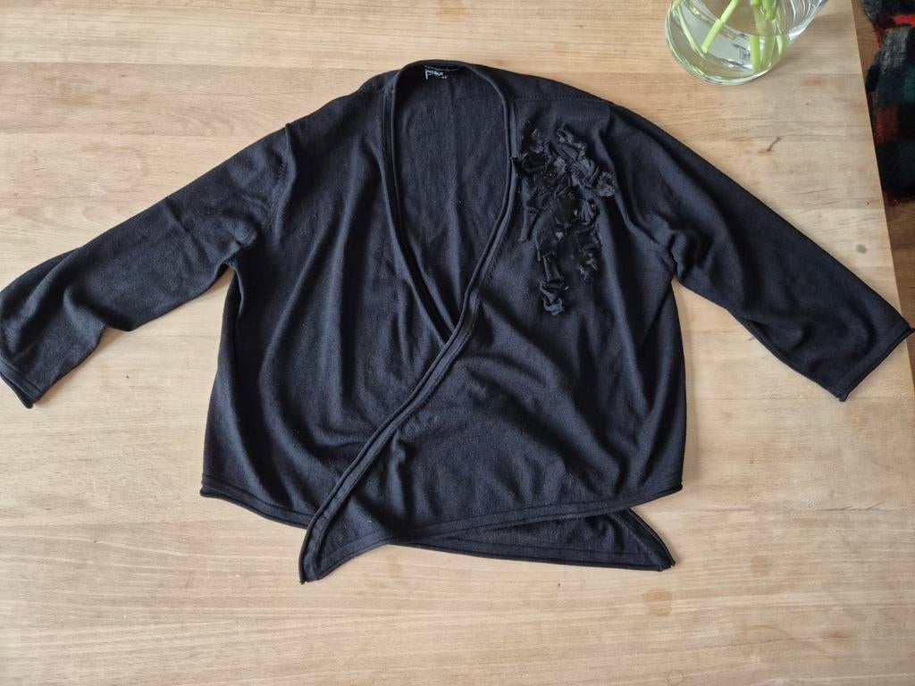 Prachtige vest Uno Due.Maat 42.Nieuw., Verzenden, Zwart, Maat 42/44 (L), Nieuw