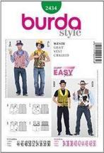 Burda Naaipatroon 2434 - Gilet in variaties, Hobby en Vrije tijd, Kledingpatronen, Ophalen of Verzenden, Man, Jas, Burda