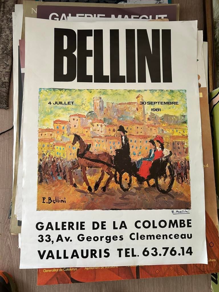Bellini Galerie de la Colombe Affiche, Ophalen of Verzenden