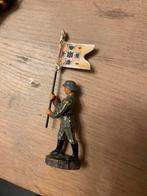 Elastolin 6cm vaandeldrager (2), Antiek en Kunst, Ophalen of Verzenden